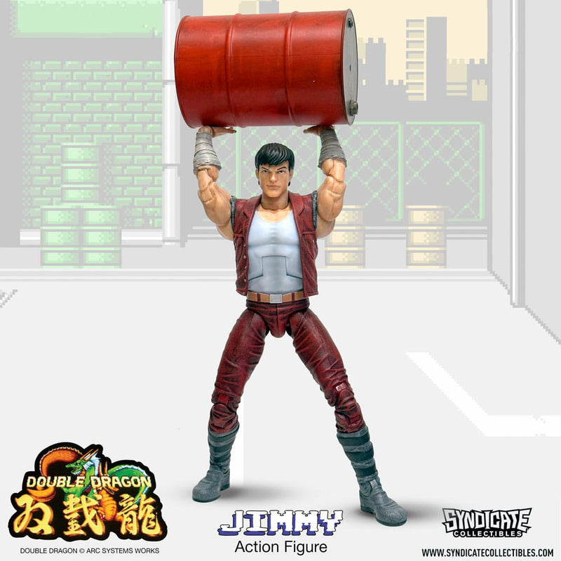 Double Dragon Jimmy Lee 7" Deluxe Action Figure, close-up detail