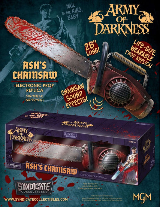 Evil Dead - Army Of Darkness Ash Chainsaw 1:1 Scale Prop Replica With Sound