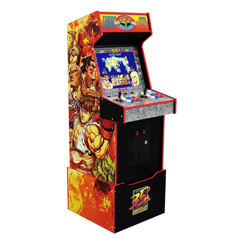 Arcade1Up Street Fighter II Capcom Legacy Yoga Flame Arcade Cabinet 154 cm