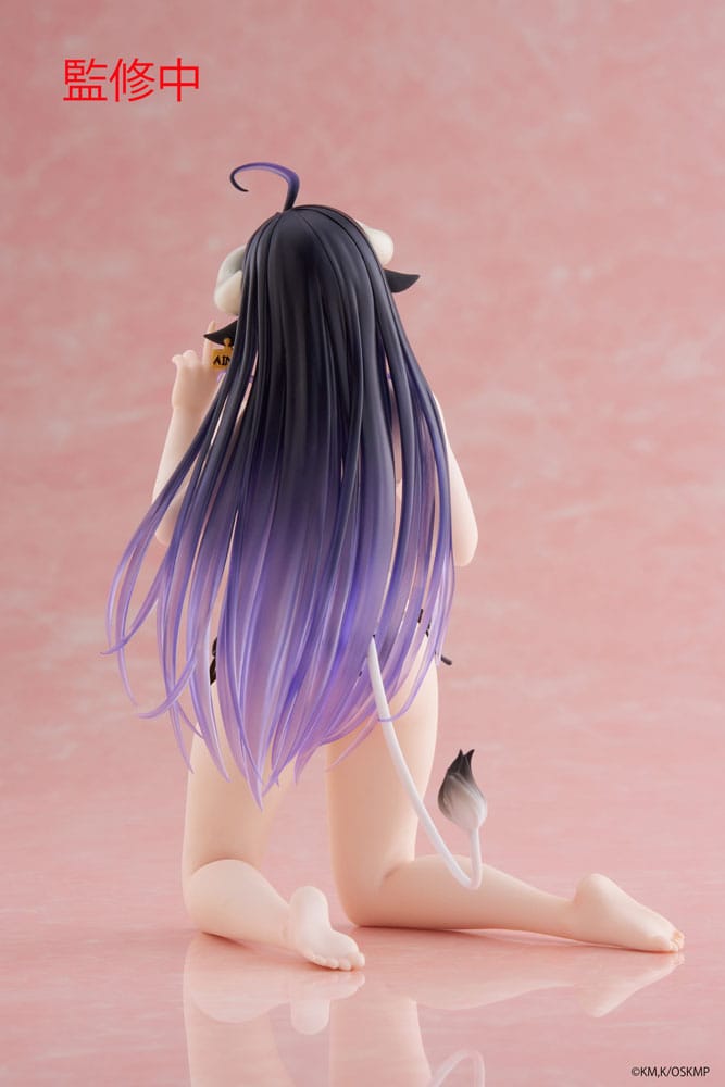 Overlord Albedo Cow Print Swimsuit PVC Figure 15 cm