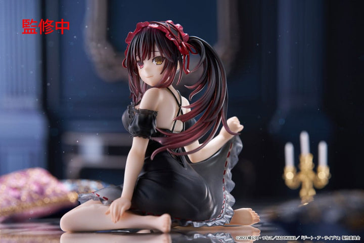 Date A Live Kurumi Tokisaki Nightwear Ver PVC Statue Desktop Cute Figure 13 cm