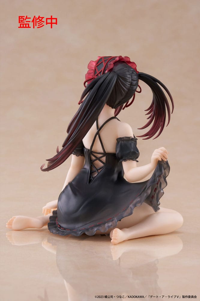 Date A Live Kurumi Tokisaki Nightwear Ver PVC Statue Desktop Cute Figure 13 cm