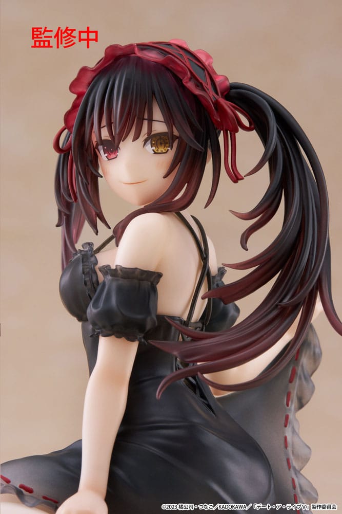 Date A Live Kurumi Tokisaki Nightwear Ver PVC Statue Desktop Cute Figure 13 cm