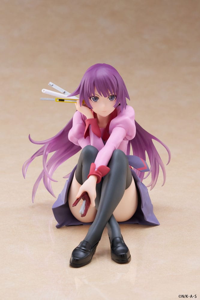 Monogatari Hitagi Senjougahara PVC Statue Desktop Cute Figure 13 cm