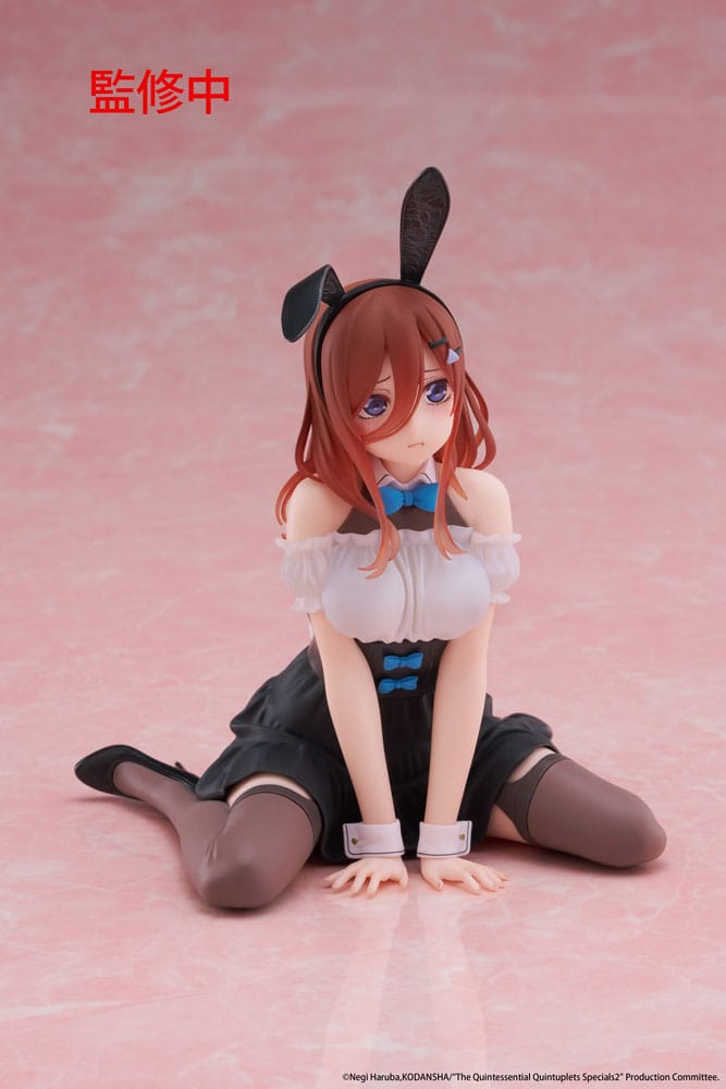 The Quintessential Quintuplets Miku Nakano Bunny PVC Statue Desktop Cute Figure 13 cm