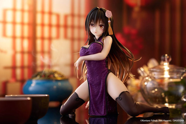 To Love Ru Darkness Yui Kotegawa Desktop Cute PVC Statue Chinese Dress Ver 13CM