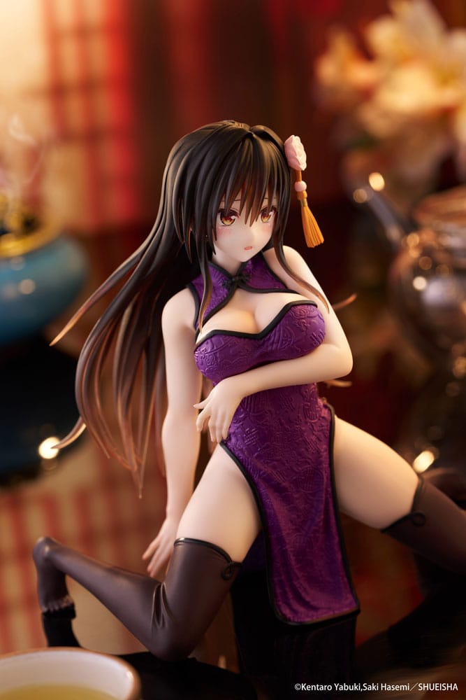 To Love Ru Darkness Yui Kotegawa Desktop Cute PVC Statue Chinese Dress Ver 13CM