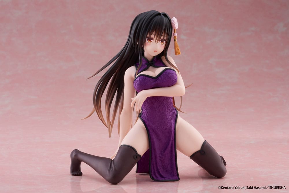 To Love Ru Darkness Yui Kotegawa Desktop Cute PVC Statue Chinese Dress Ver 13CM