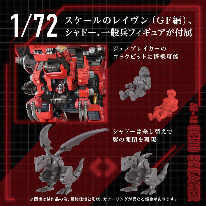 Zoids Advanced Zi AZ-12 Geno Breaker 1/72 Scale Model Kit