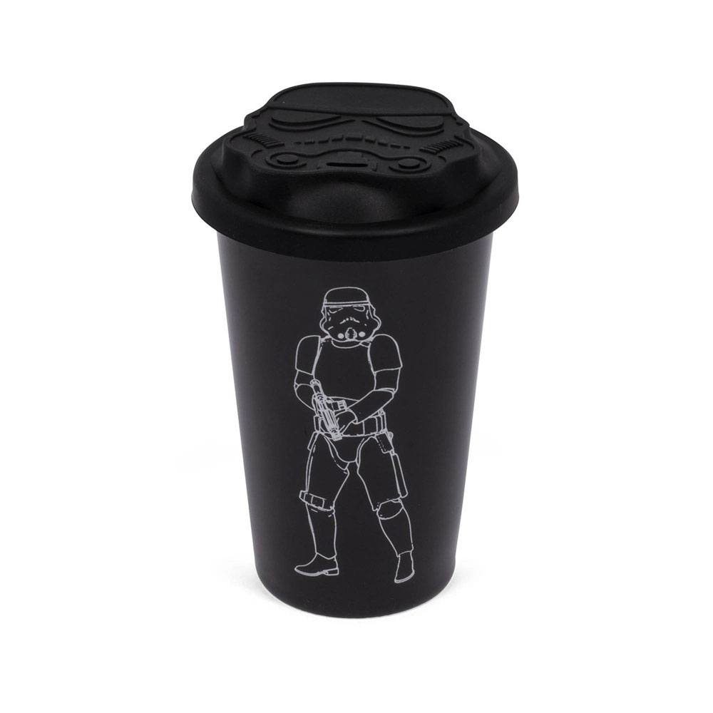 Original Stormtrooper Travel Mug Black Sci Fi Drink Cup Galactic Gear