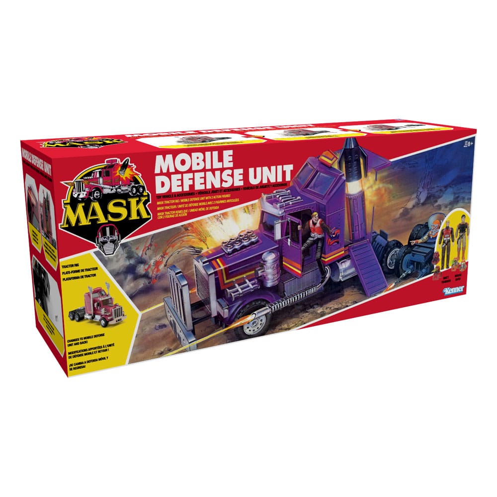 M.A.S.K. Mobile Defense Unit Vehicle with Matt Tracker & Bruce Sato Action Figures
