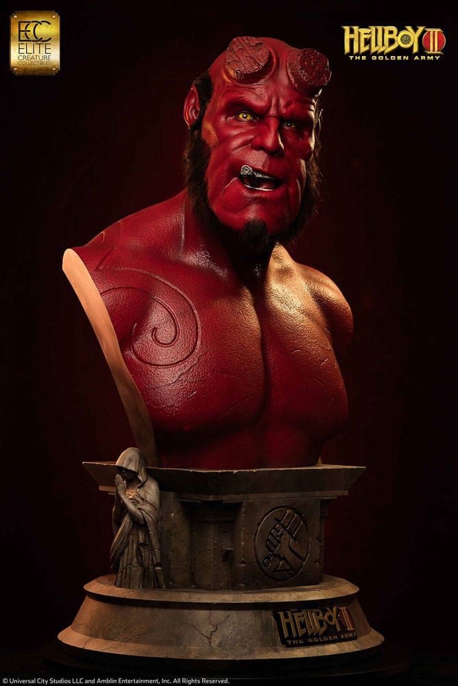 Elite Creature Collectibles Hellboy Hellboy II: The Golden Army Life-Size Bust 100 cm