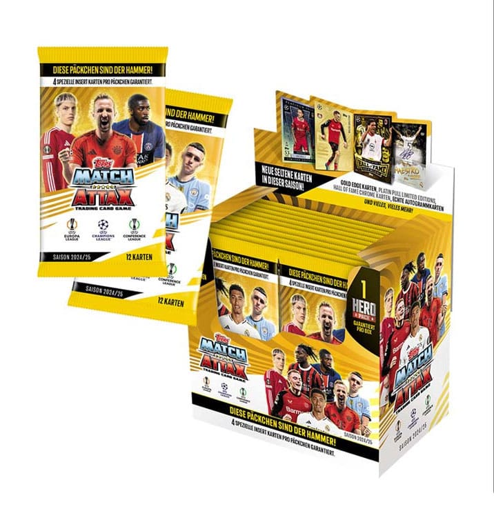 UEFA Match Attax UEFA Club Competitions 2024 TCG Booster Display German Version 36 Packs