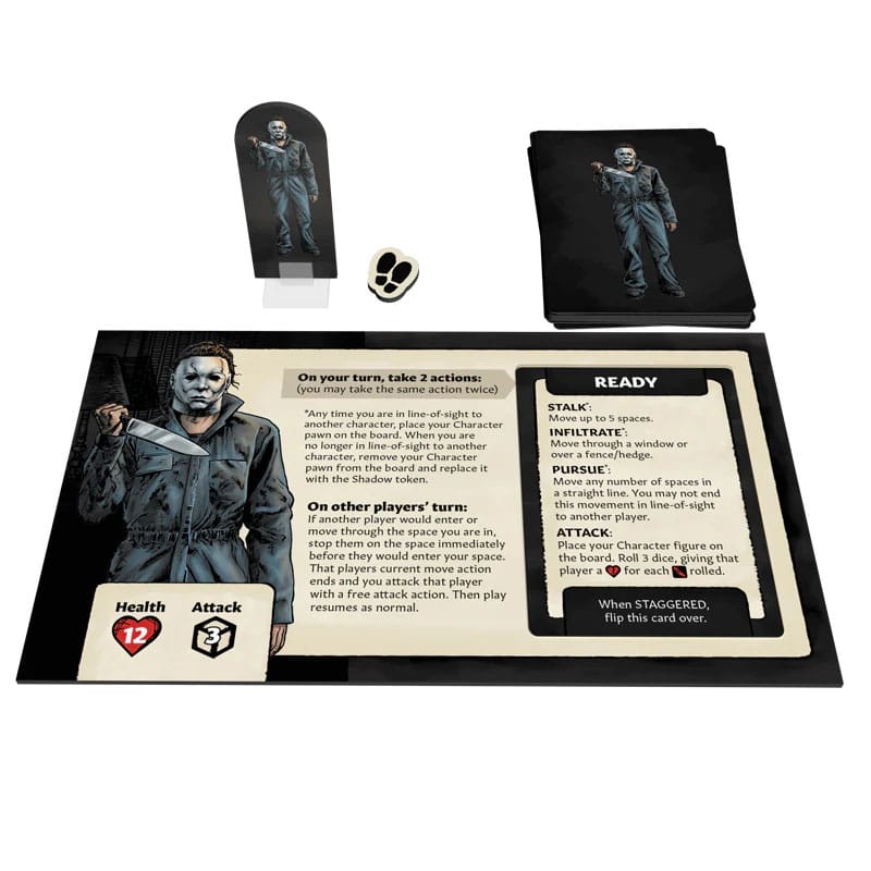 Halloween (1978) Board Game - Michael Myers, side angle