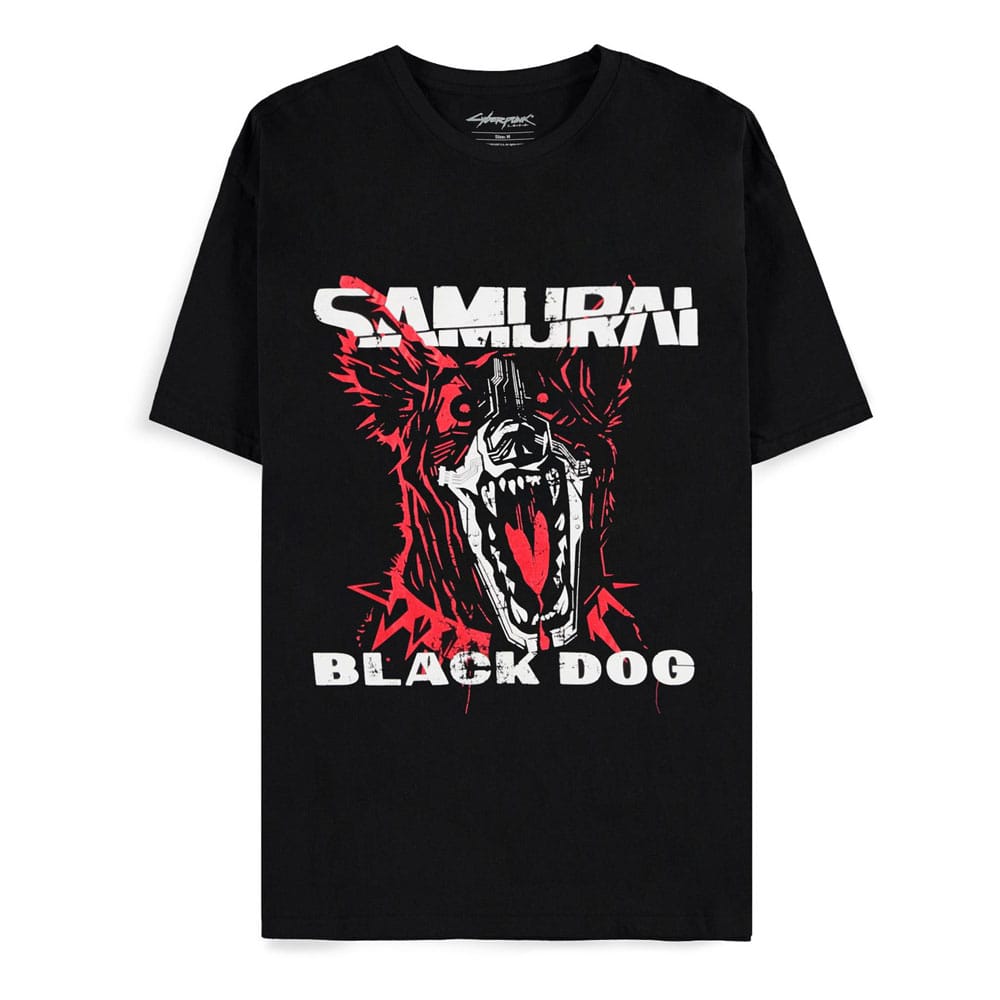 Cyberpunk 2077 Black Dog Samurai Album Art Cyberpunk 2077 T-Shirt Size S
