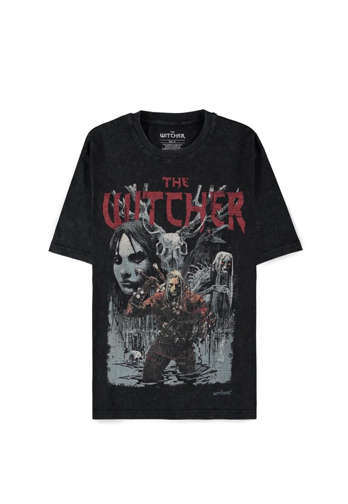 The Witcher First Edition Wild Hunt Washed T Shirt Size L