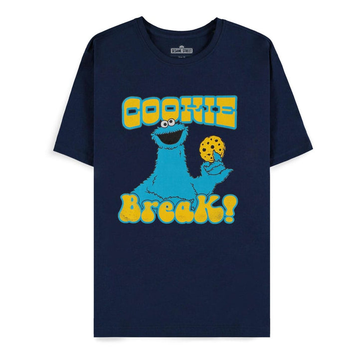 Sesame Street Cookie Monster Navy Cookie Break M T-Shirt