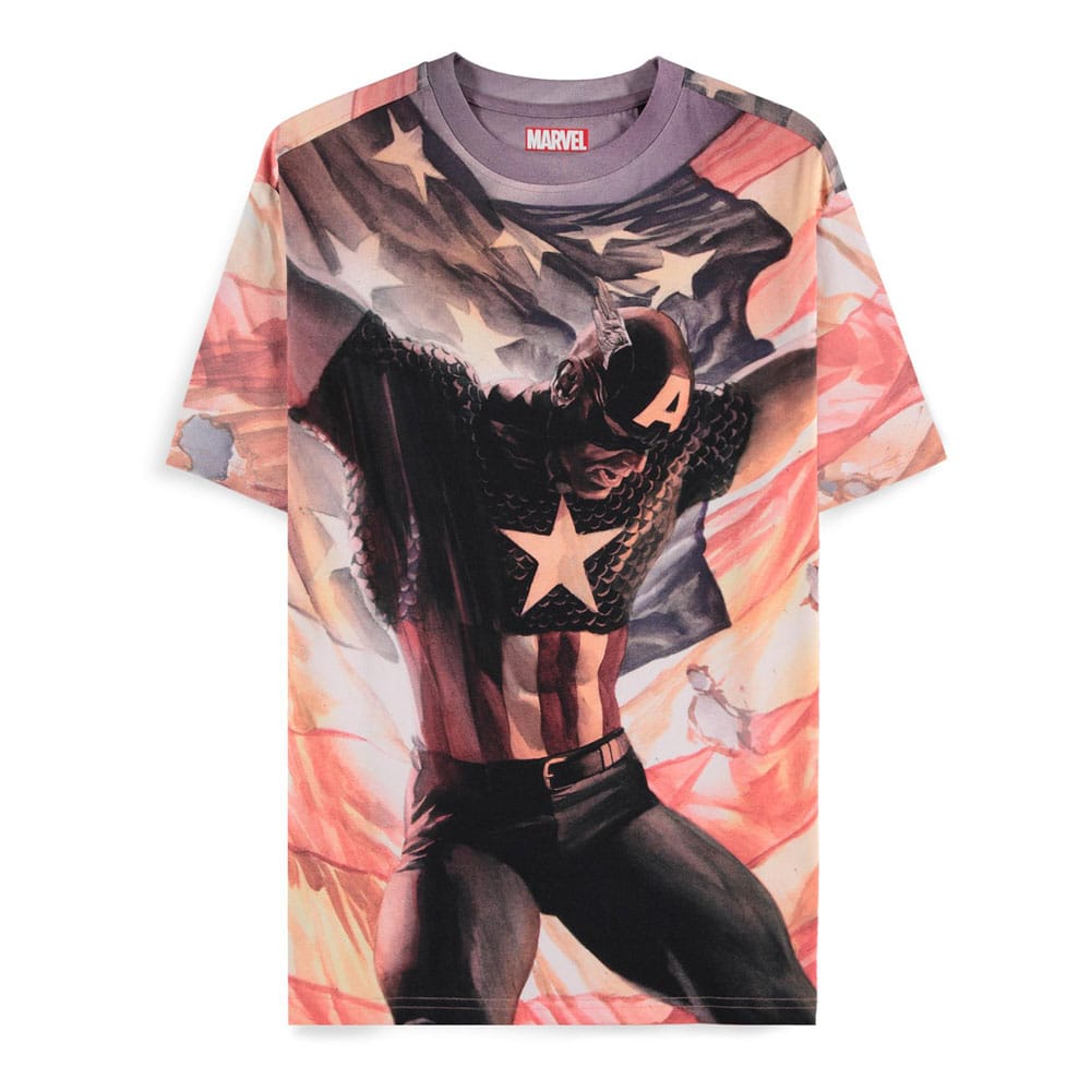 Captain America Digital American Captain America Brave New World T Shirt Size S