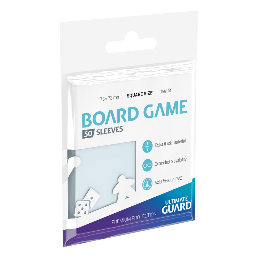 Ultimate Guard Premium Soft Sleeves Square for Board Game Cards Fifty Pack