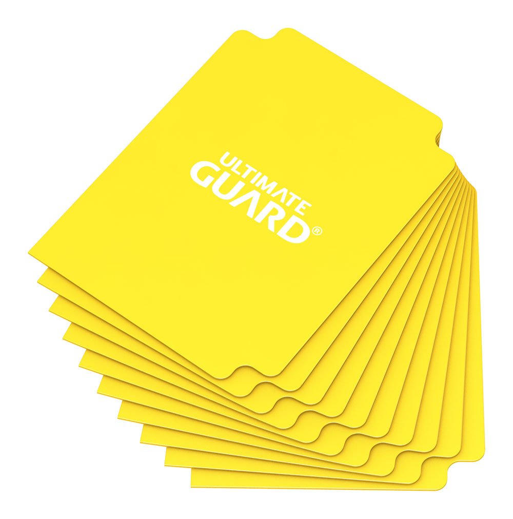 Ultimate Guard Standard Size Card Dividers Ten Count Yellow