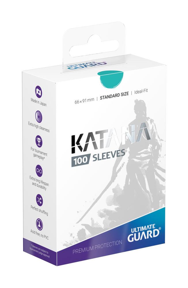 Ultimate Guard Katana Sleeves Turquoise Standard Size One Hundred
