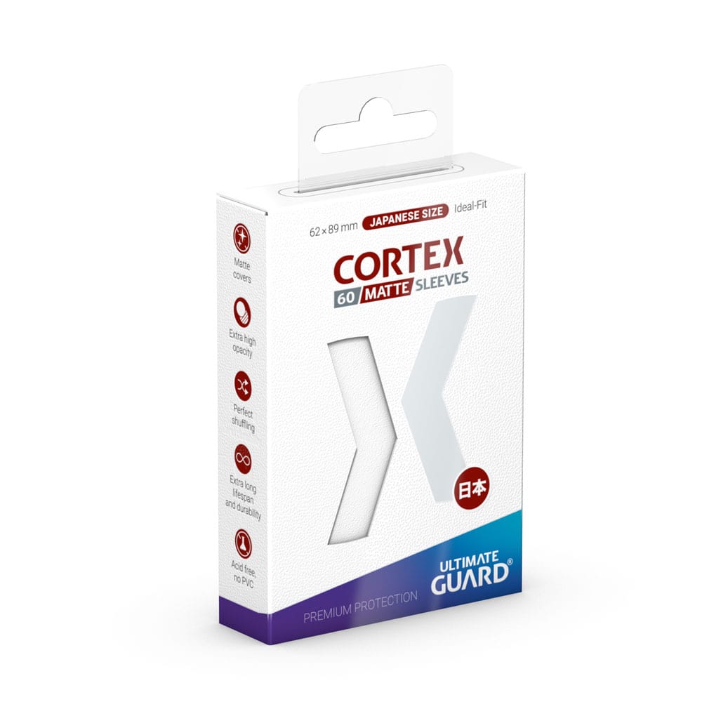 Ultimate Guard Cortex Sleeves Matte White Japanese Size 60