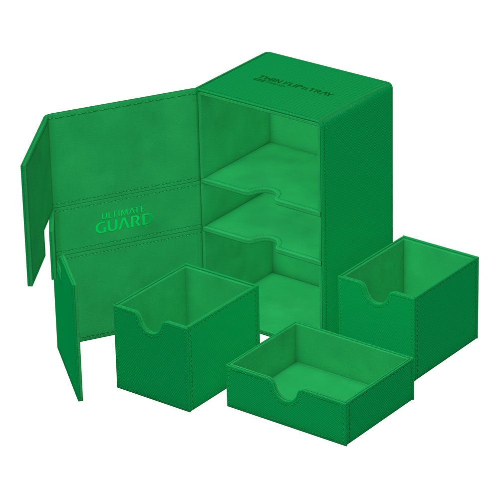 Ultimate Guard Twin FlipnTray Green 160 Plus Xenoskin