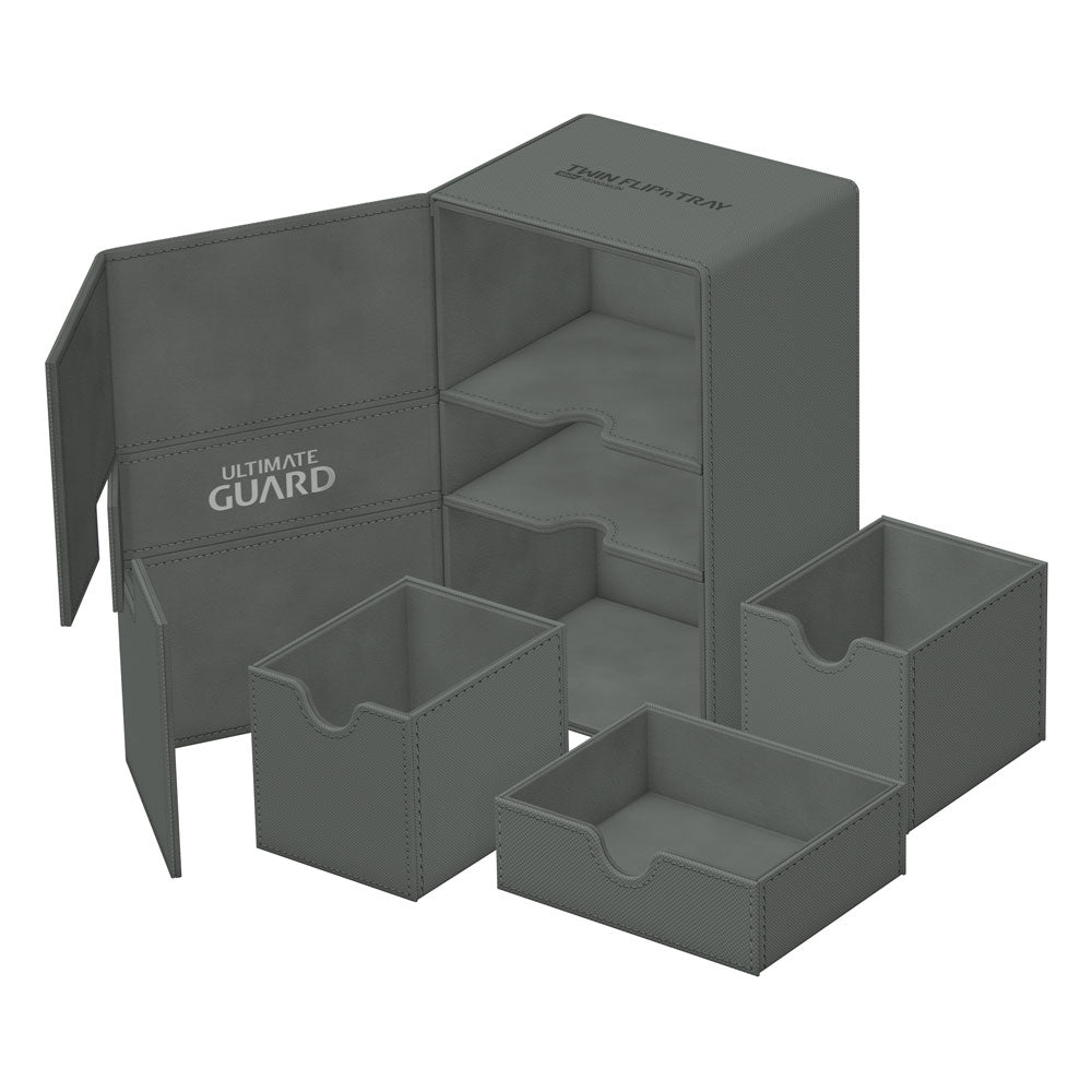 Ultimate Guard Twin FlipnTray Grey 160 Plus Xenoskin