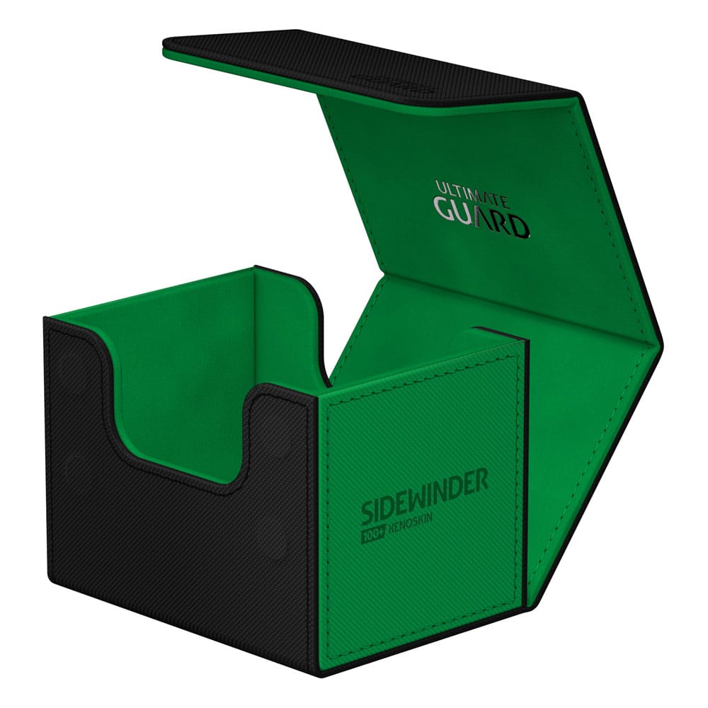 Ultimate Guard Black Green Sidewinder 100 Plus Xenoskin Synergy Card Sleeves