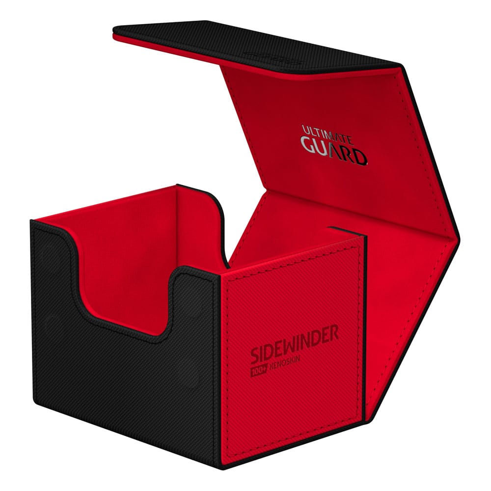 Ultimate Guard Black Red Sidewinder 100 Plus Xenoskin Synergy Card Sleeves
