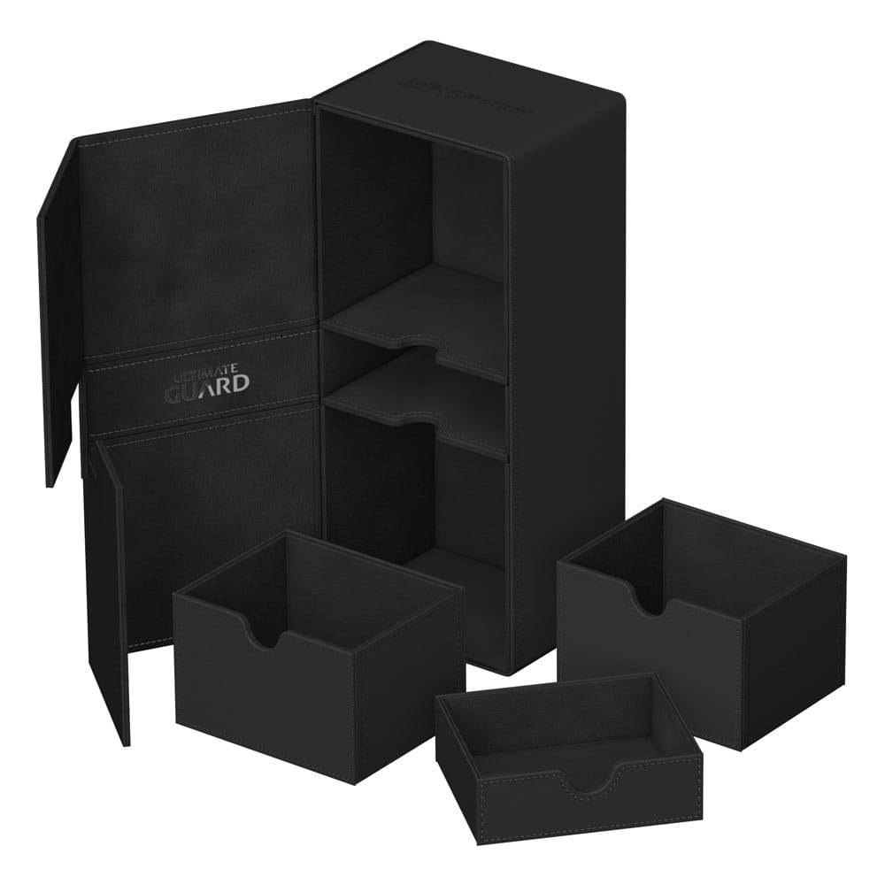 Ultimate Guard Black Twin Flip n Tray 266 Plus Xenoskin