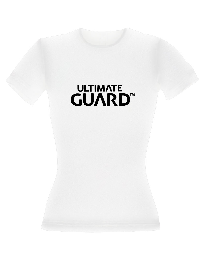 Ultimate Guard Ladies Wordmark White T Shirt Size S