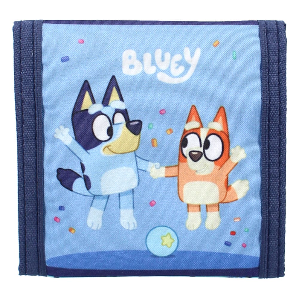 Bluey Bluey Wallet Best Friends Fun Black