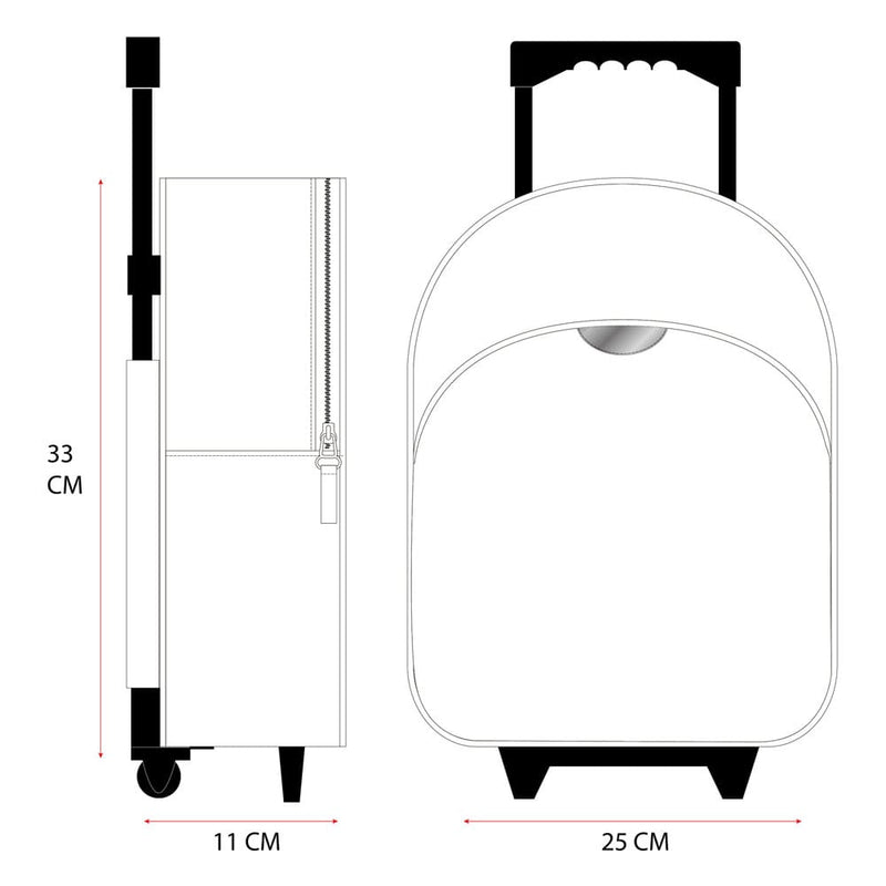 Bluey Jump Into Fun Trolley Backpack 33 cm, close-up detail