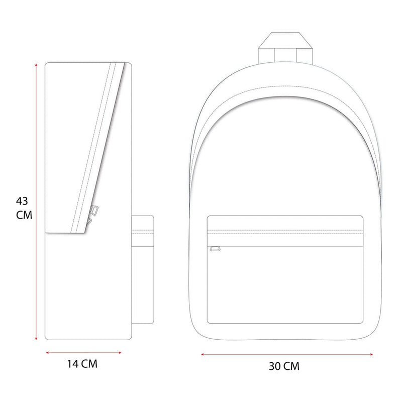 Fortnite Battle Royale Backpack - open showing interior space