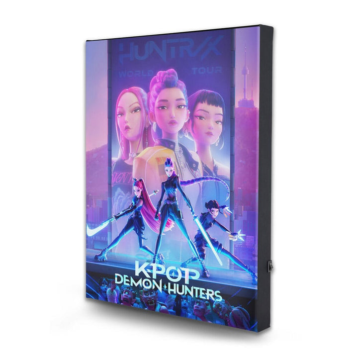 KPop Demon Hunters Light Up Canvas Print