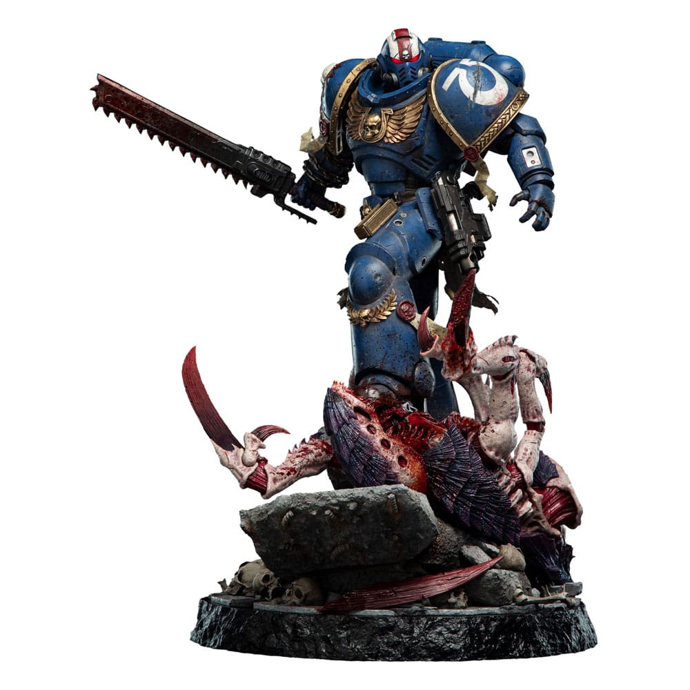 Warhammer 40000 Lieutenant Titus Space Marine 2 Statue 16 Scale Battleline Edition 63 cm