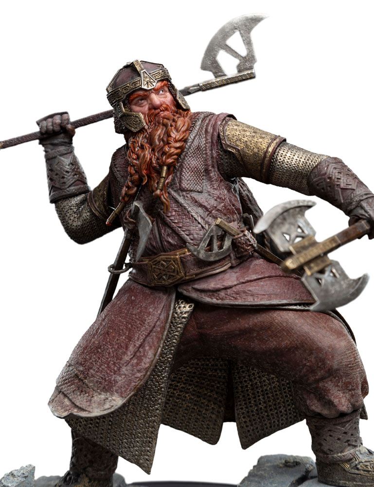 Weta Workshop The Lord of the Rings Gimli Statue, close-up detail