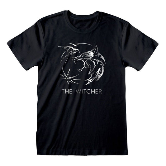 Netflix Witcher TV Silver Ink Logo T-Shirt
