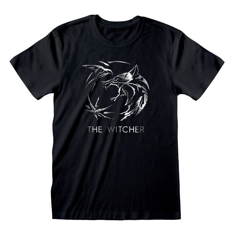 Netflix Witcher TV Silver Ink Logo T-Shirt