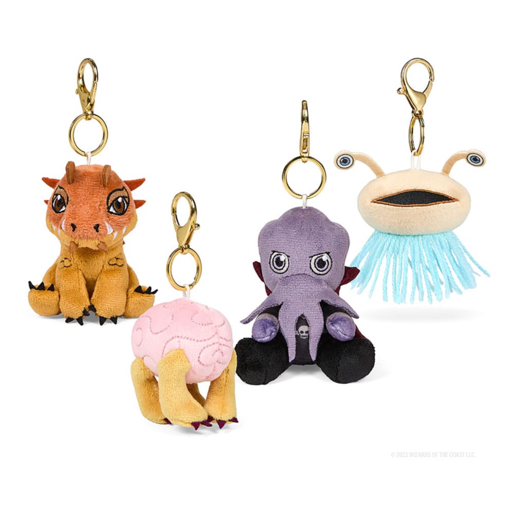DND Wave 3 Dungeons and Dragons Plush Charms by Kidrobot Display of 24 8 cm
