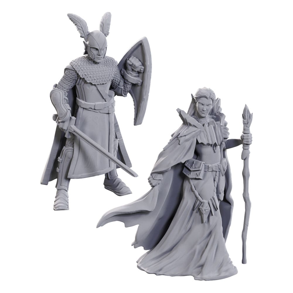 Dungeons and Dragons Elves Nolzurs Marvelous Miniatures Unpainted Miniatures Two Pack 50th Anniversary