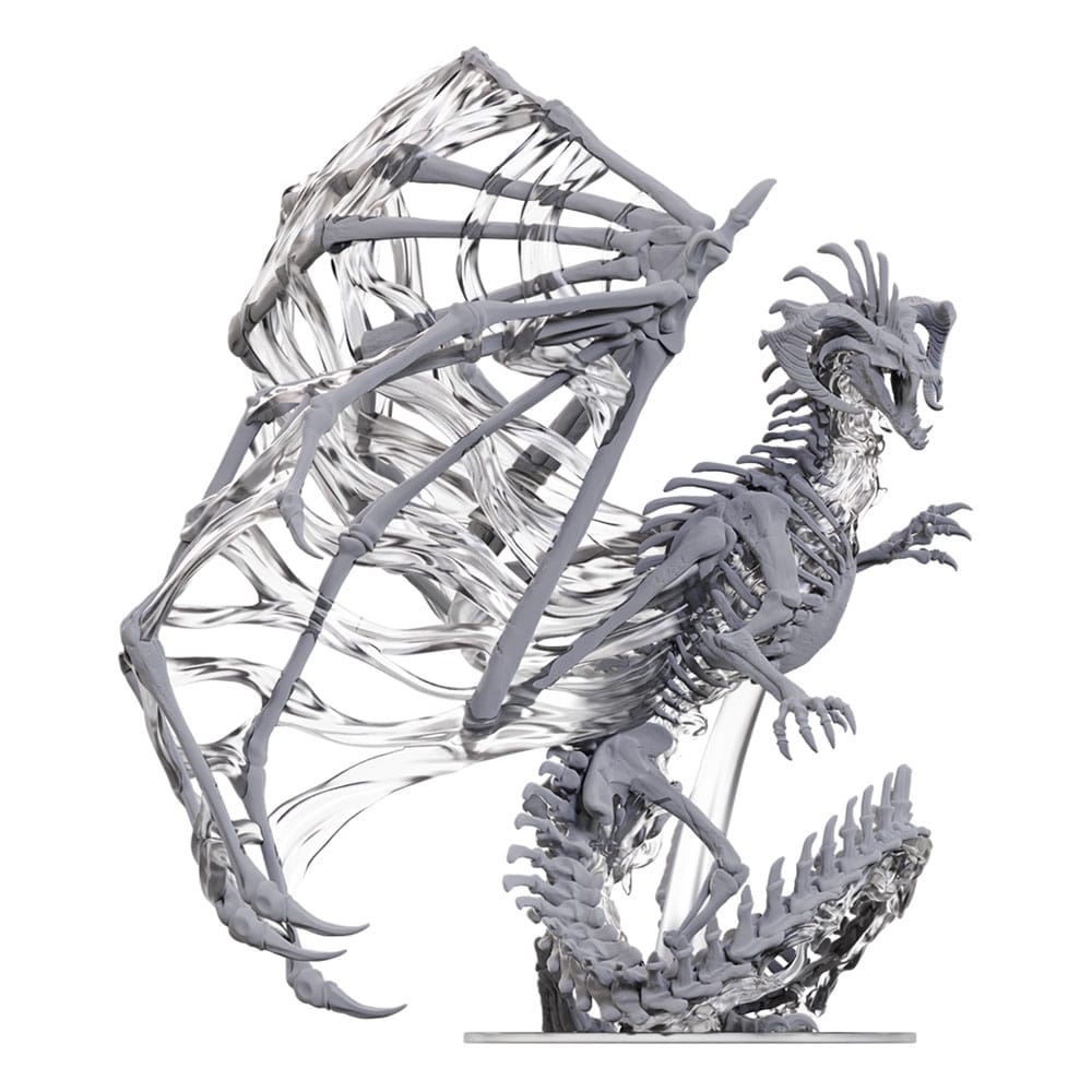 Dungeons and Dragons Black Dracolich Nolzurs Marvelous Miniatures Unpainted Miniature Thirty Centimeters