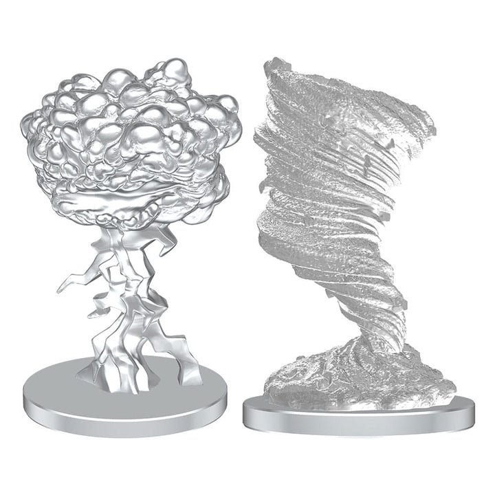 Pathfinder Living Thunderclap and Living Whirlwind Deep Cuts Unpainted Miniature Figures