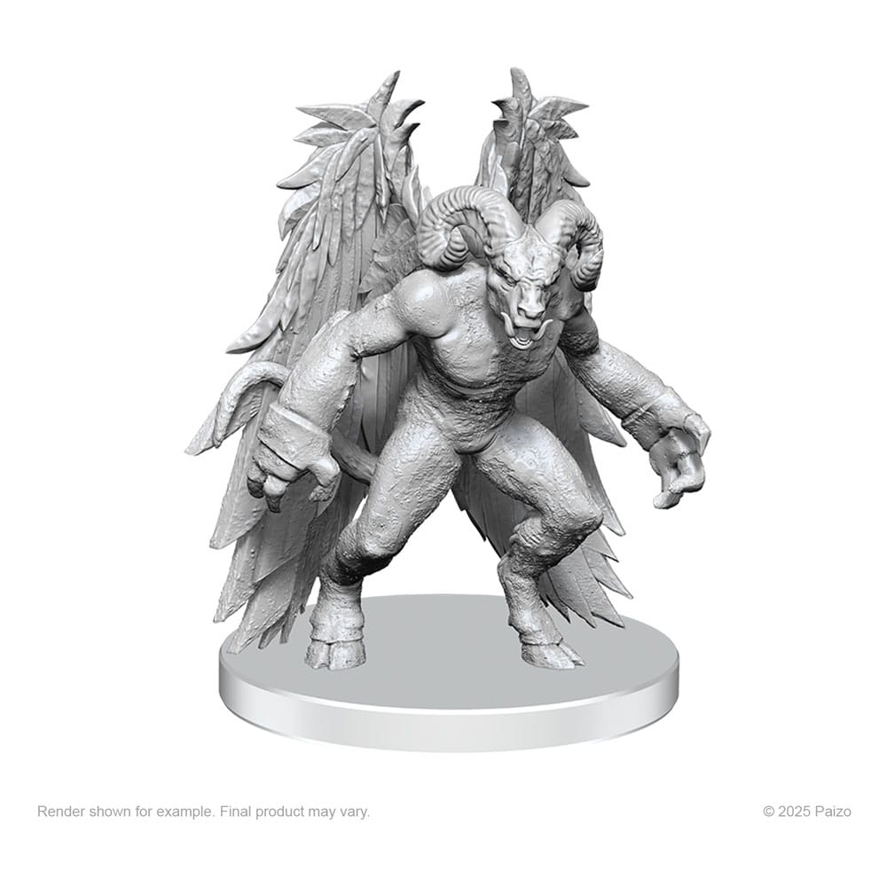 Pathfinder Gylou Handmaiden Devil and Ferrugon Rust Devil Deep Cuts Unpainted Miniature Figures
