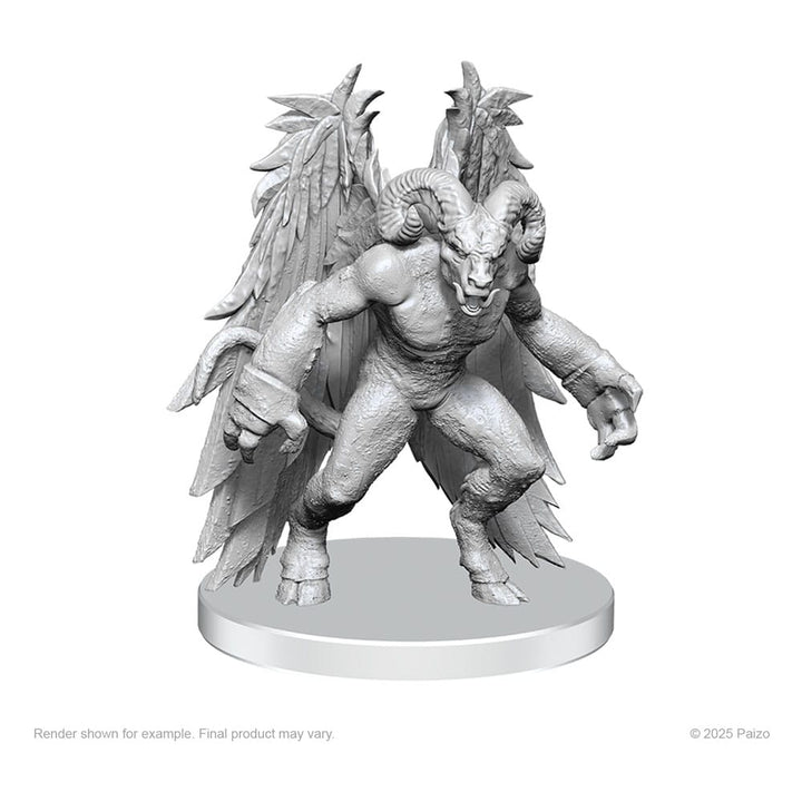Pathfinder Gylou Handmaiden Devil and Ferrugon Rust Devil Deep Cuts Unpainted Miniature Figures