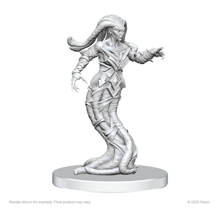 Pathfinder Gylou Handmaiden Devil and Ferrugon Rust Devil Deep Cuts Unpainted Miniature Figures