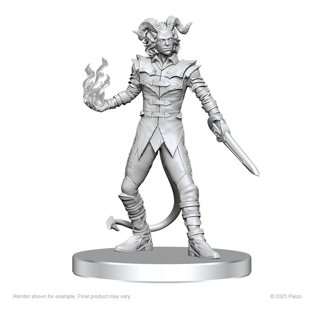 Pathfinder Vordine Infantry Devil and Pitborn Rogue Deep Cuts Unpainted Miniature Figures