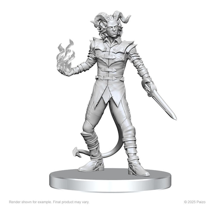 Pathfinder Vordine Infantry Devil and Pitborn Rogue Deep Cuts Unpainted Miniature Figures