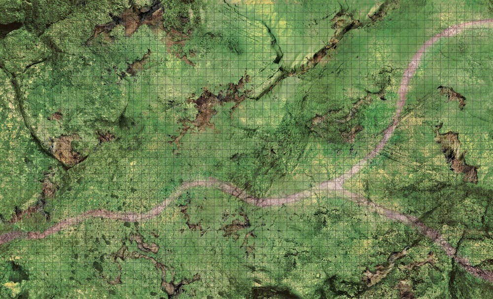Dungeons and Dragons Bluffs Battle Mat Icons of the Realms